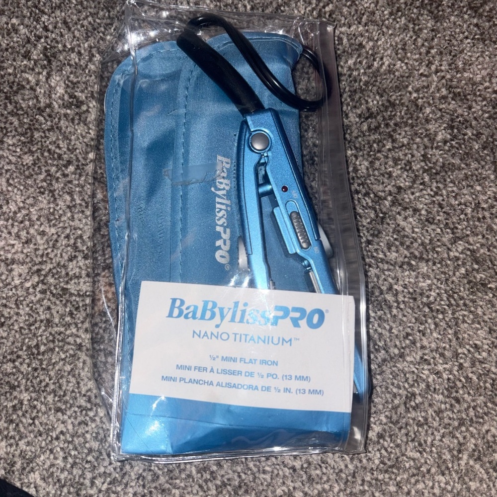 BaBylissPRO Nano Titanium Mini Flat Iron - Blue